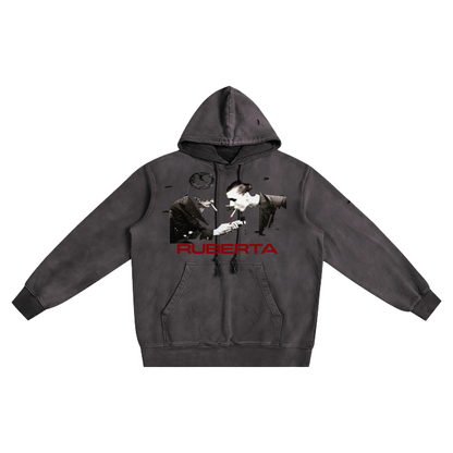 Cig Heavyweight Pure Cotton Hand-Frayed Washed Hoodie